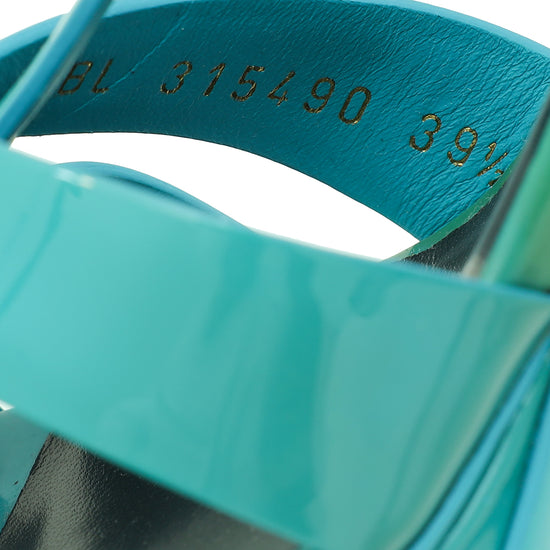 YSL Turquoise Tribute Sandal 39.5-YSL-THE CLOSET
