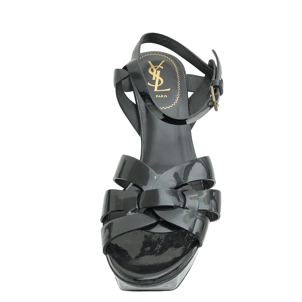 YSL Black Tribute Sandal 39.5-YSL-THE CLOSET