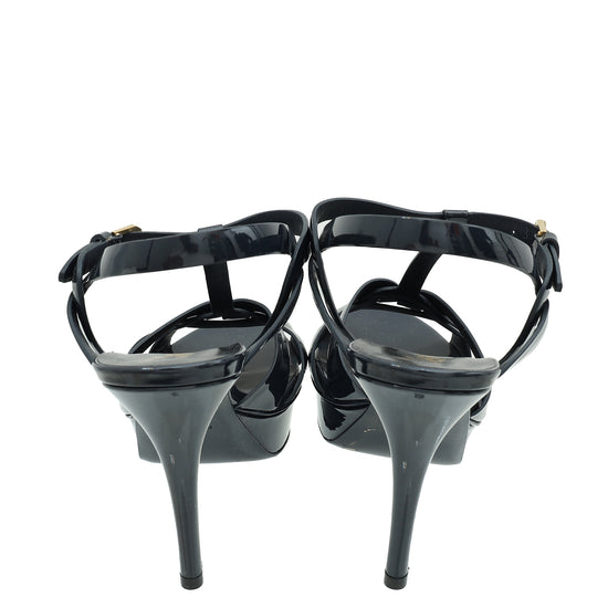Load image into Gallery viewer, YSL Indigo Blue Tribute Sandal 39.5
