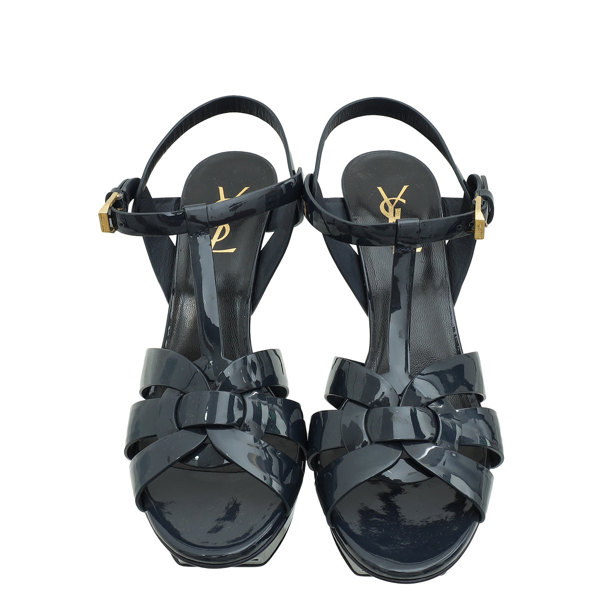 YSL Indigo Blue Tribute Sandal 39.5