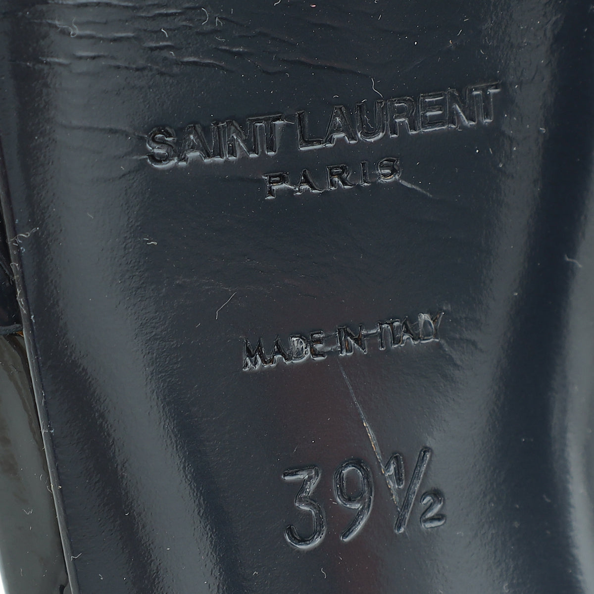 YSL Indigo Blue Tribute Sandal 39.5