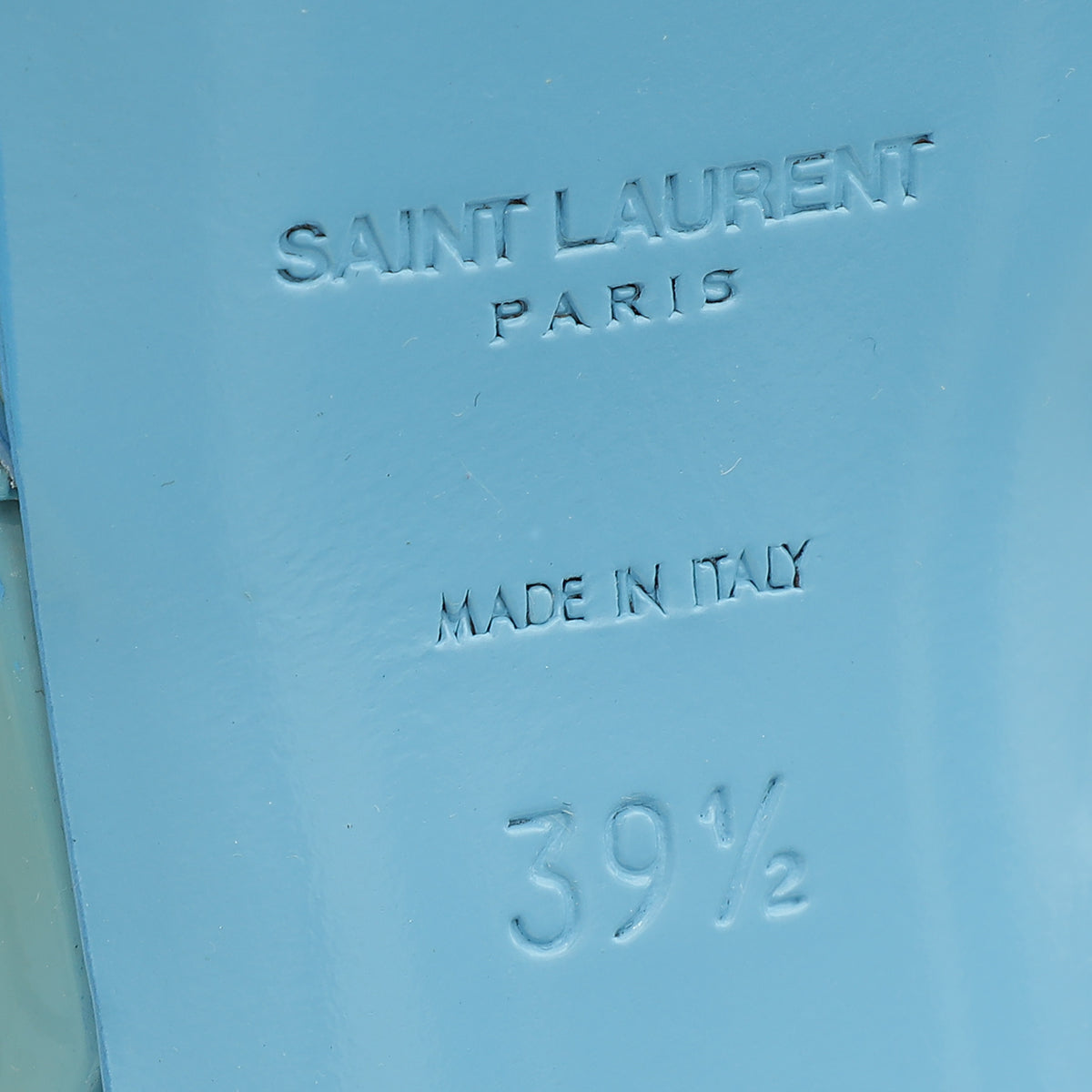 YSL Blue Tribute Sandal 39.5-YSL-THE CLOSET