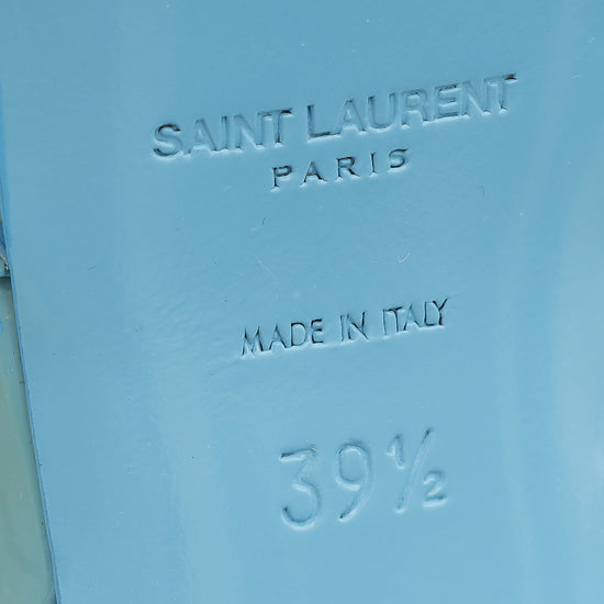 YSL Blue Tribute Sandal 39.5-YSL-THE CLOSET
