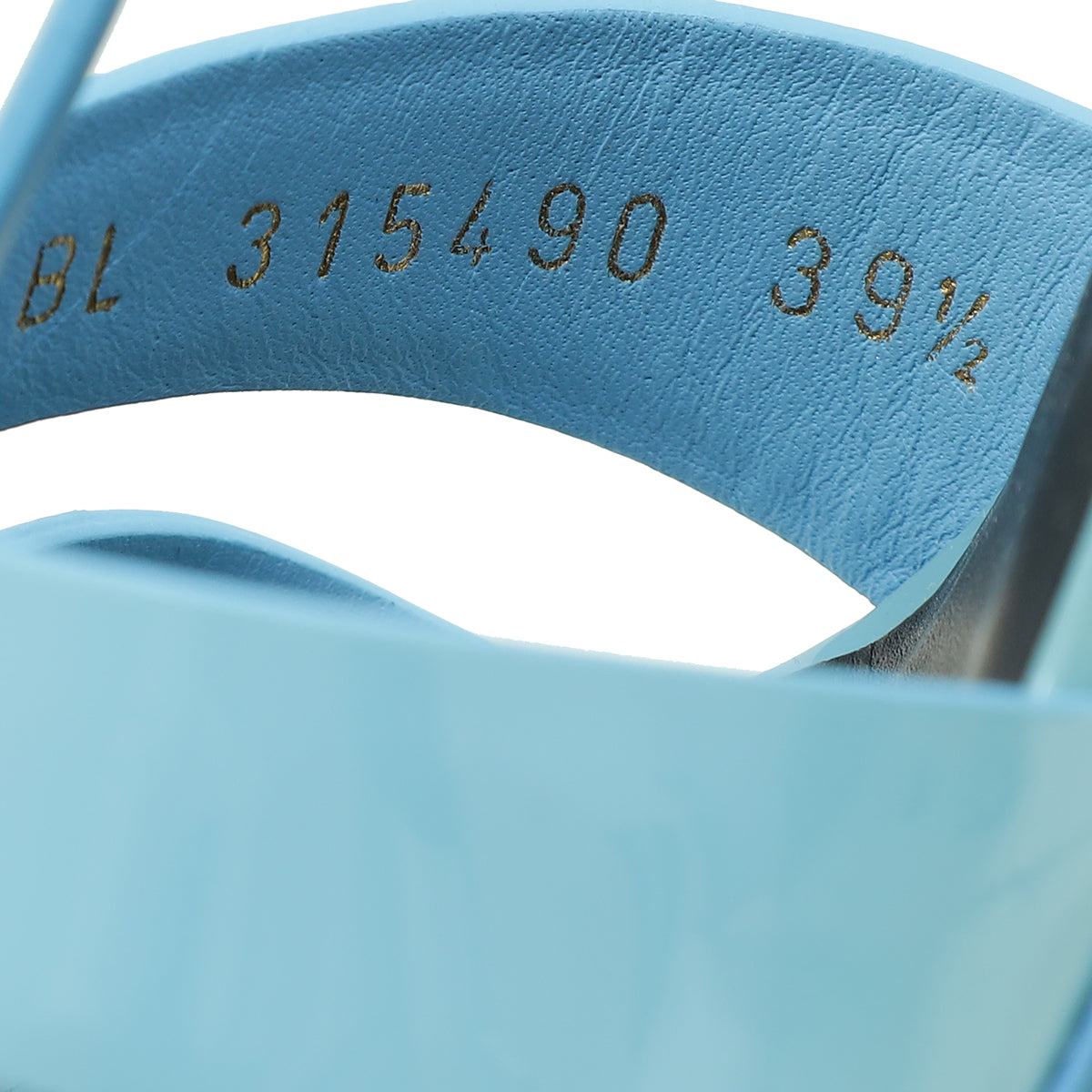 YSL Blue Tribute Sandal 39.5-YSL-THE CLOSET