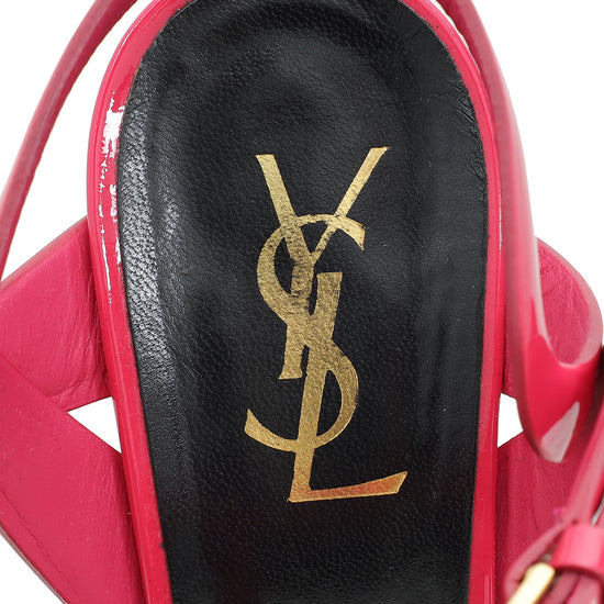 YSL Fuchsia Tribute Sandal 39.5