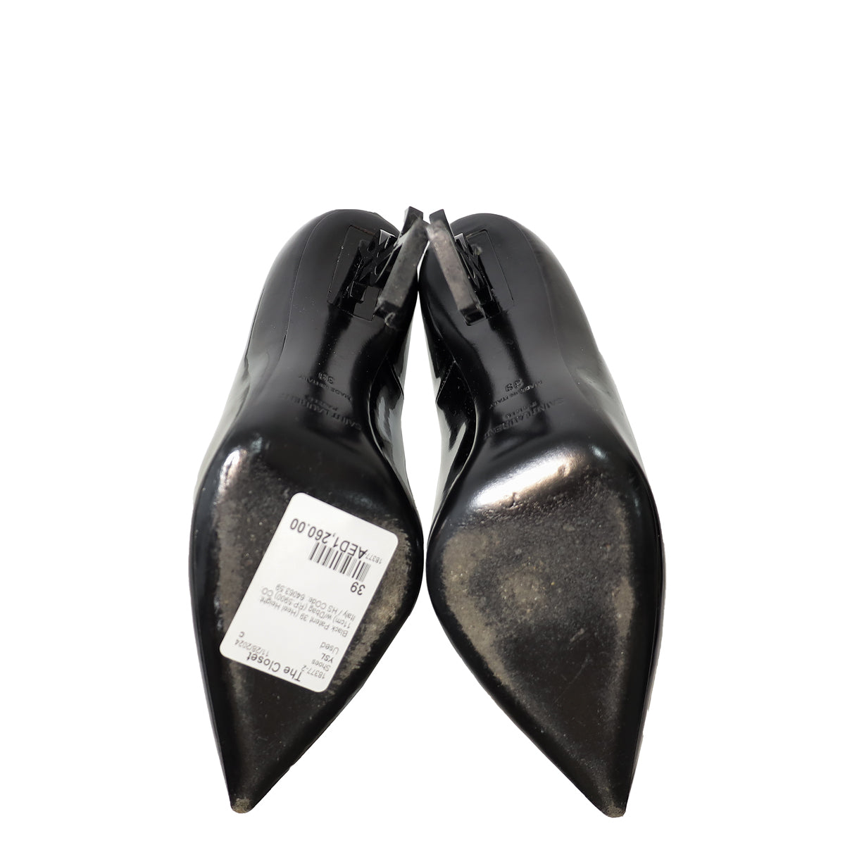 YSL Black Opyum Pumps 39