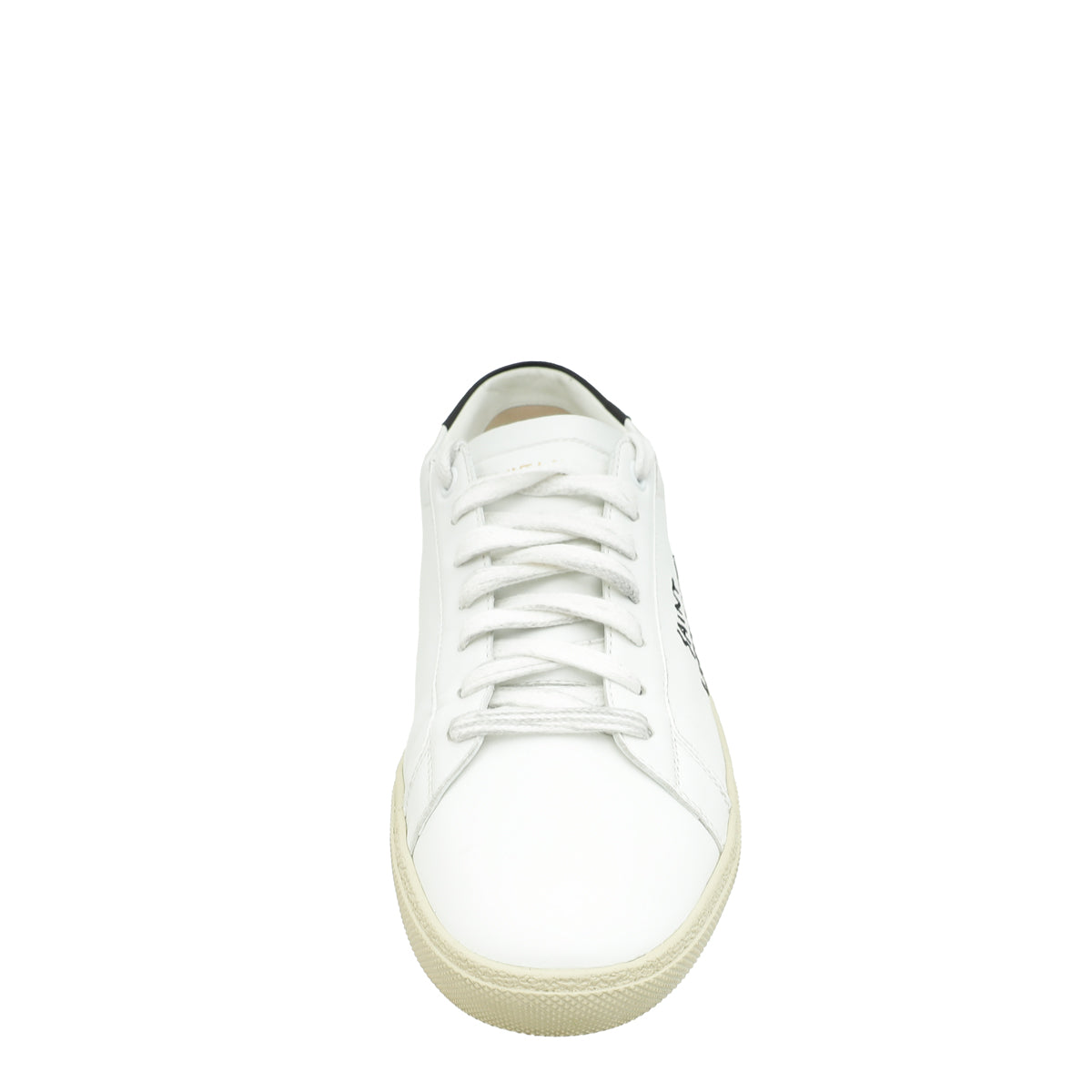 YSL White Court Classic sl/06 Embroidred Sneaker 40.5-YSL-THE CLOSET