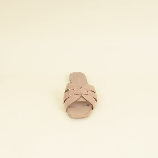 YSL Nude Tribute Flat Sandals 40-YSL-THE CLOSET