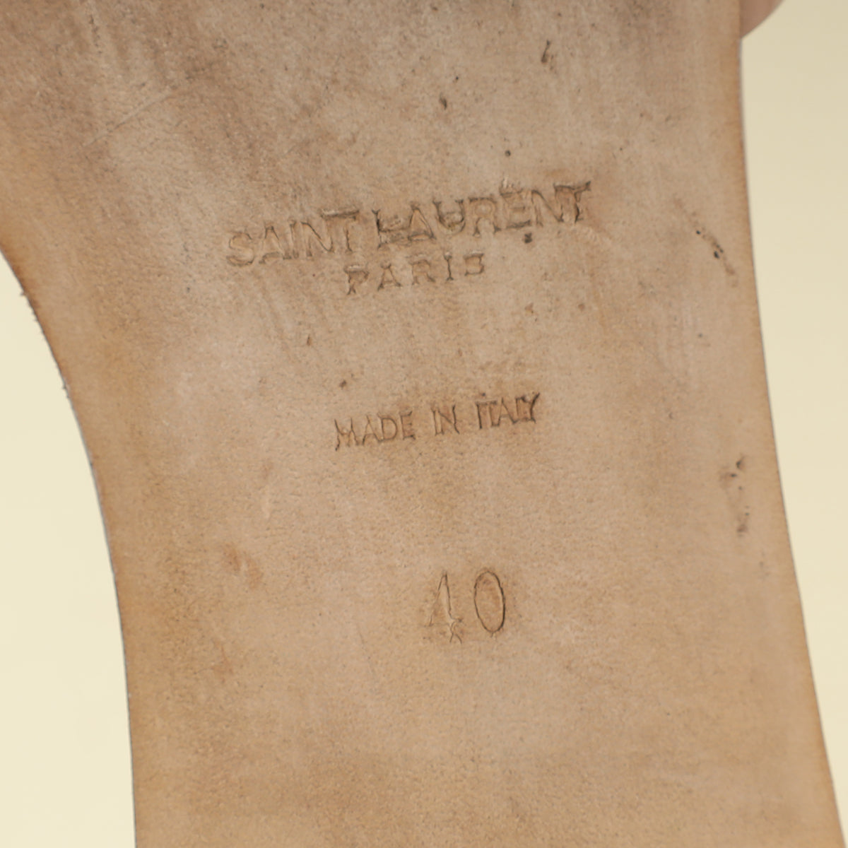 YSL Nude Tribute Flat Sandals 40-YSL-THE CLOSET