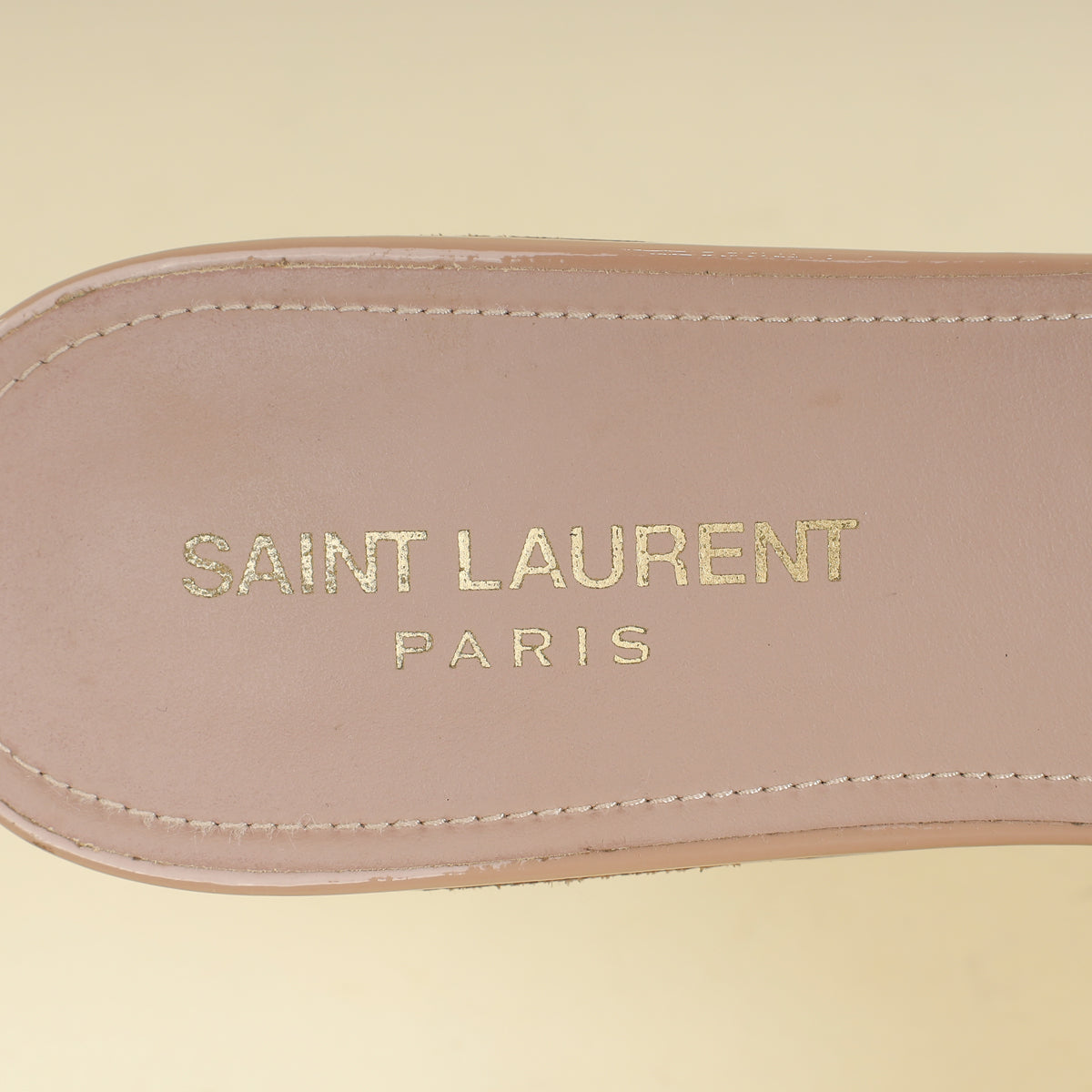 YSL Nude Tribute Flat Sandals 40-YSL-THE CLOSET