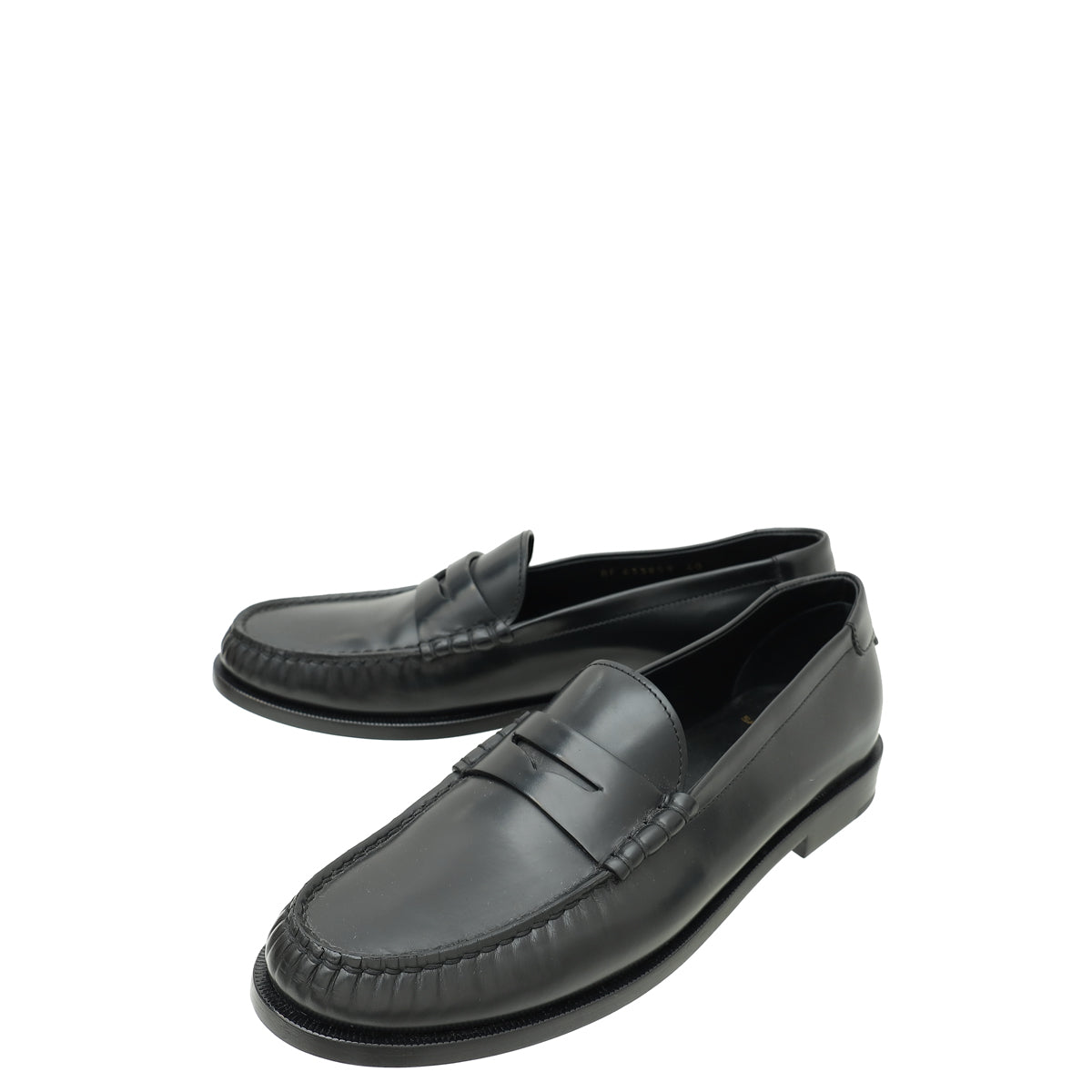 YSL Black Le Monogram Penny Loafers 40-YSL-THE CLOSET