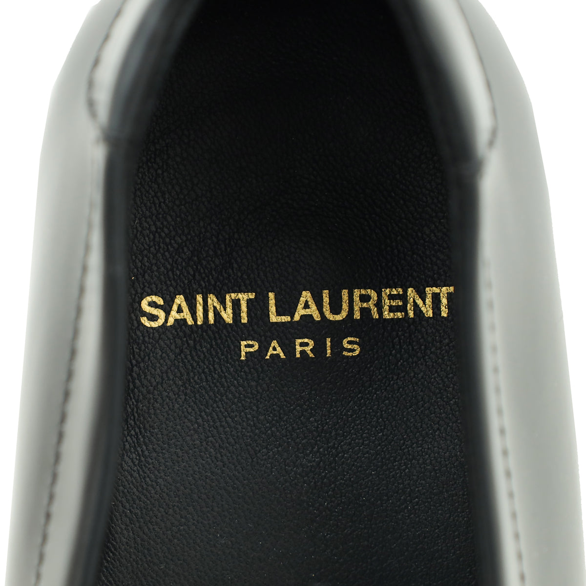 YSL Black Le Monogram Penny Loafers 40