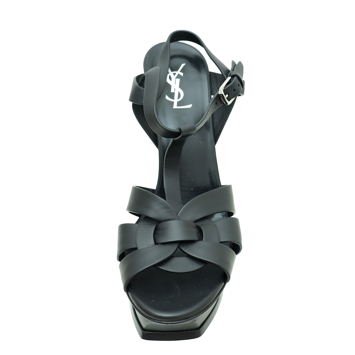 YSL Black Tribute Sandal 40-YSL-THE CLOSET