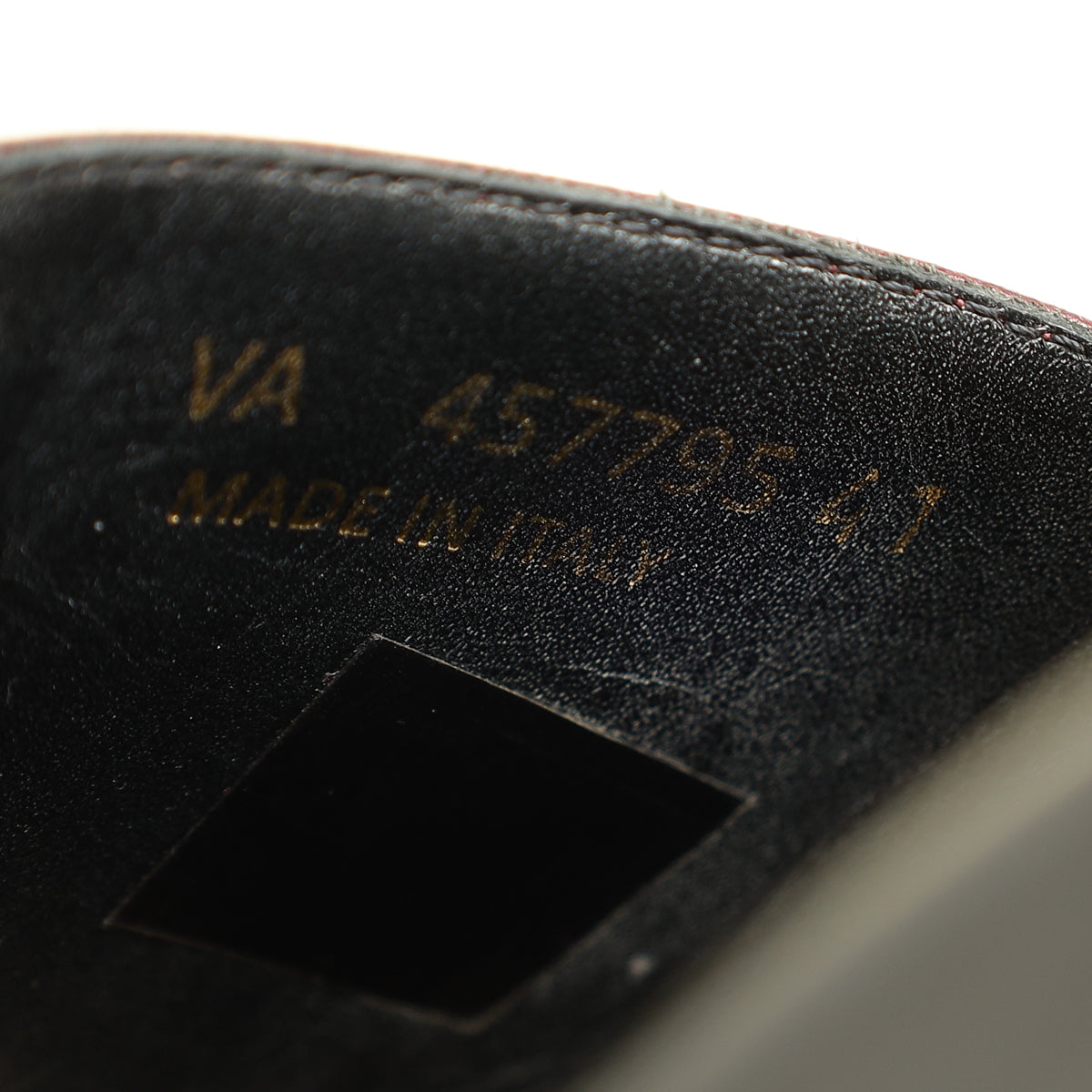 YSL Burgundy Joan Slide Sandals 41