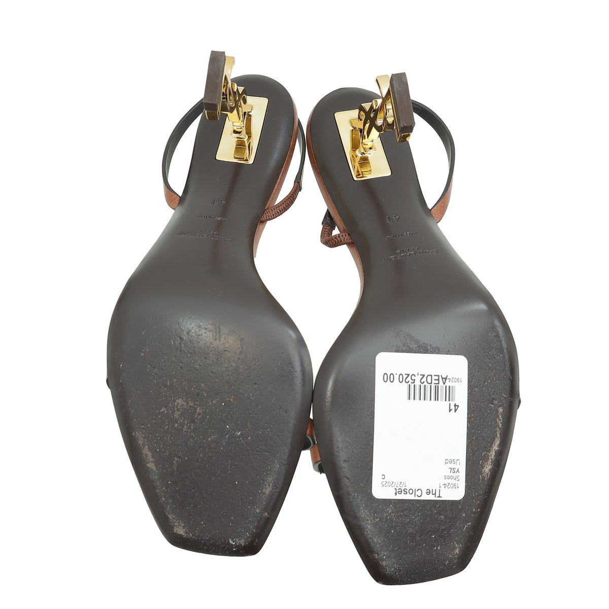 YSL Caramel Opyum Slingback 41