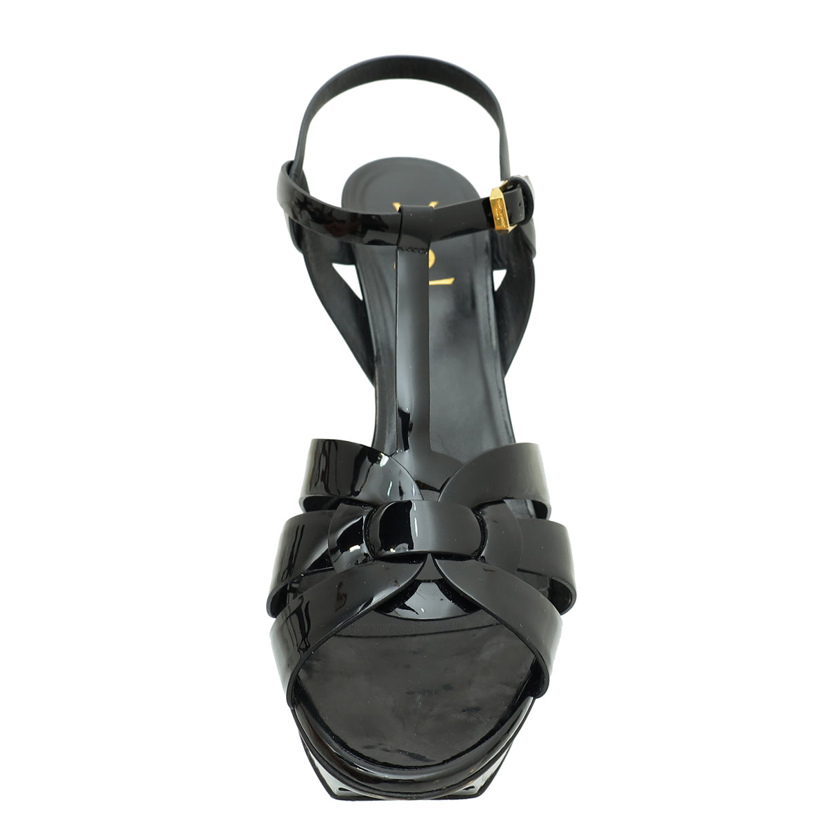 YSL Black Tribute Sandal 42-YSL-THE CLOSET