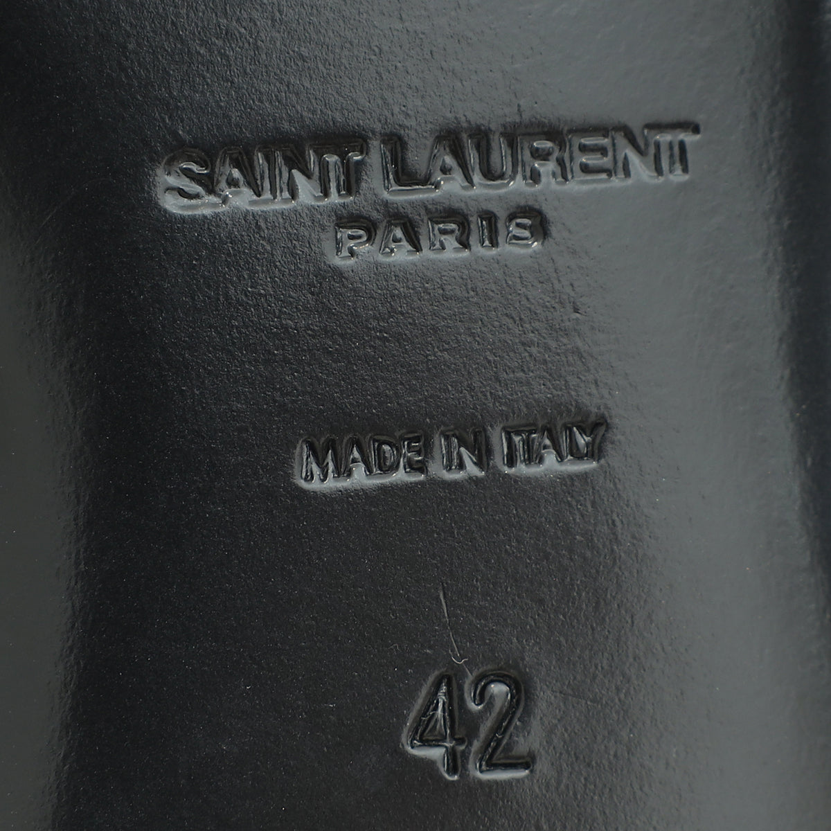 YSL Black Tribute Ankle Strap Flat Sandals 42-YSL-THE CLOSET