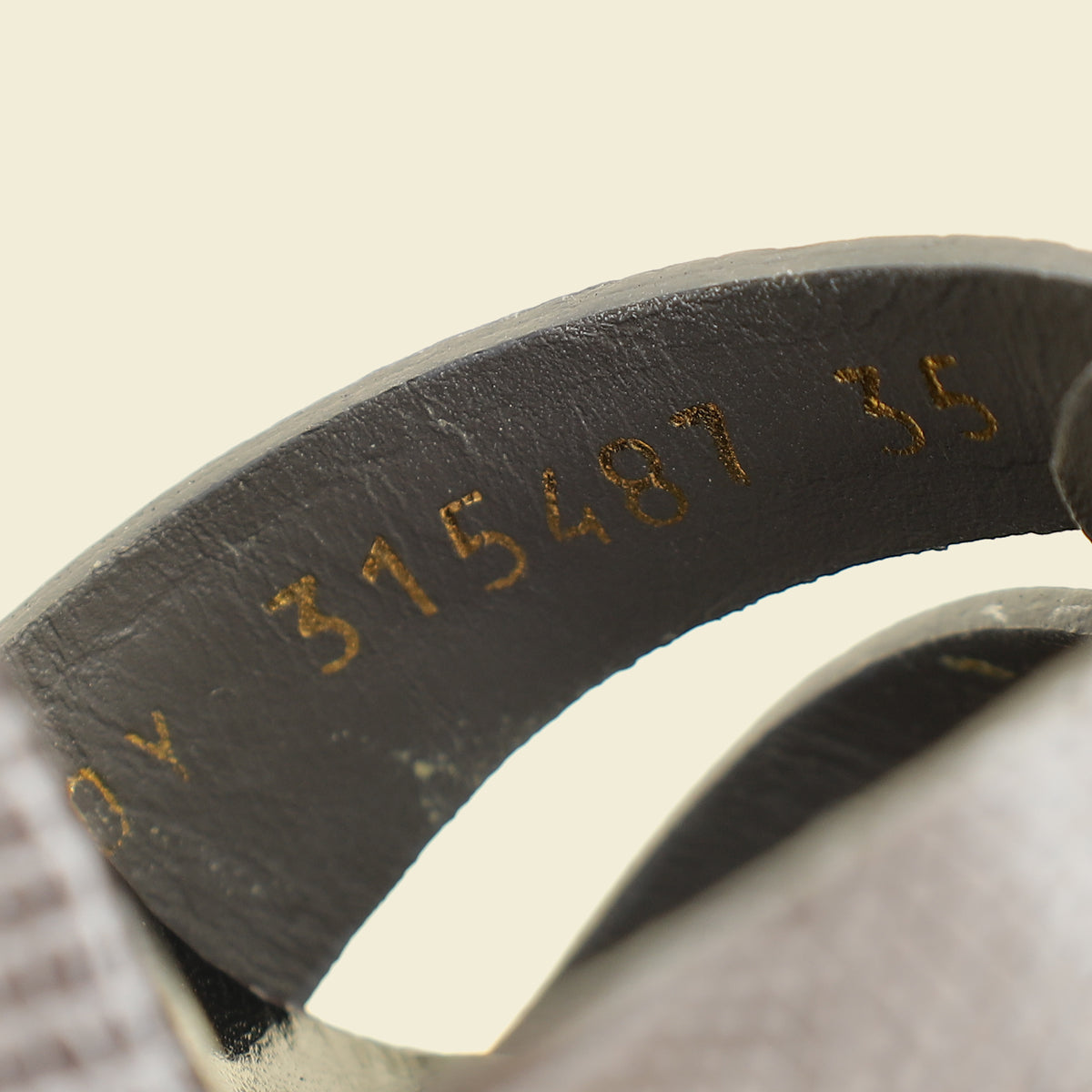 YSL Gray LIzard Embossed High Heeled Tribute Sandals 35