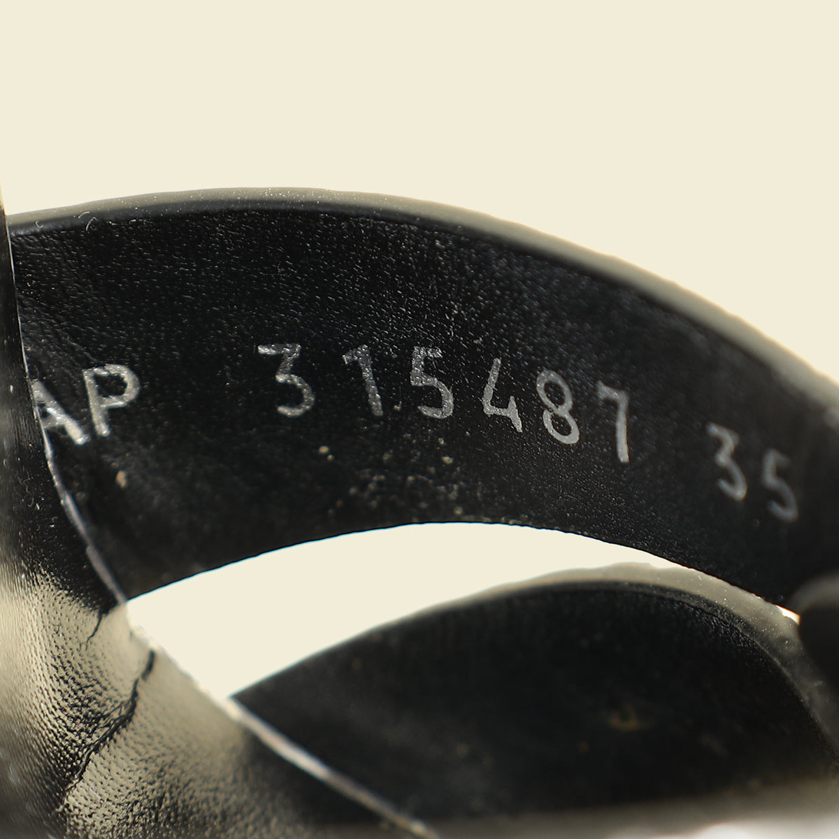 YSL Bicolor Python Embossed High Heeled Tribute Sandals 35