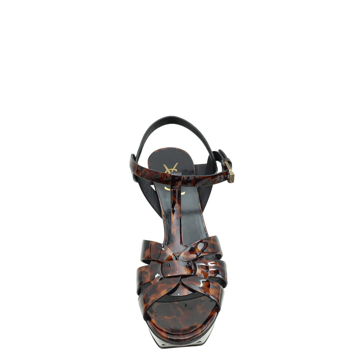 YSL Brown Tribute Sandal 37.5-YSL-THE CLOSET