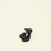 YSL Black Tribute Sandal 37.5