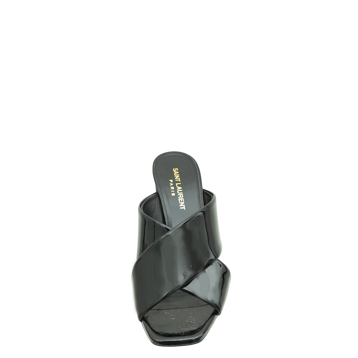 YSL Black Loulou Crisscross Mules 37.5-YSL-THE CLOSET
