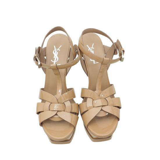 YSL Nude Tribute Sandal 37.5