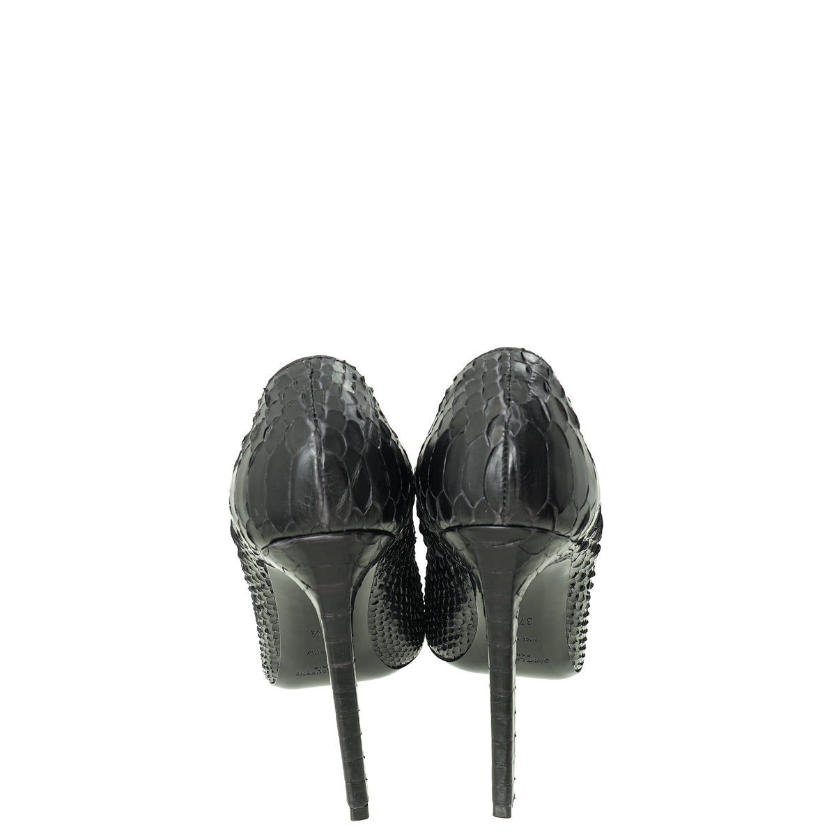 YSL Black Python Pumps 37.5