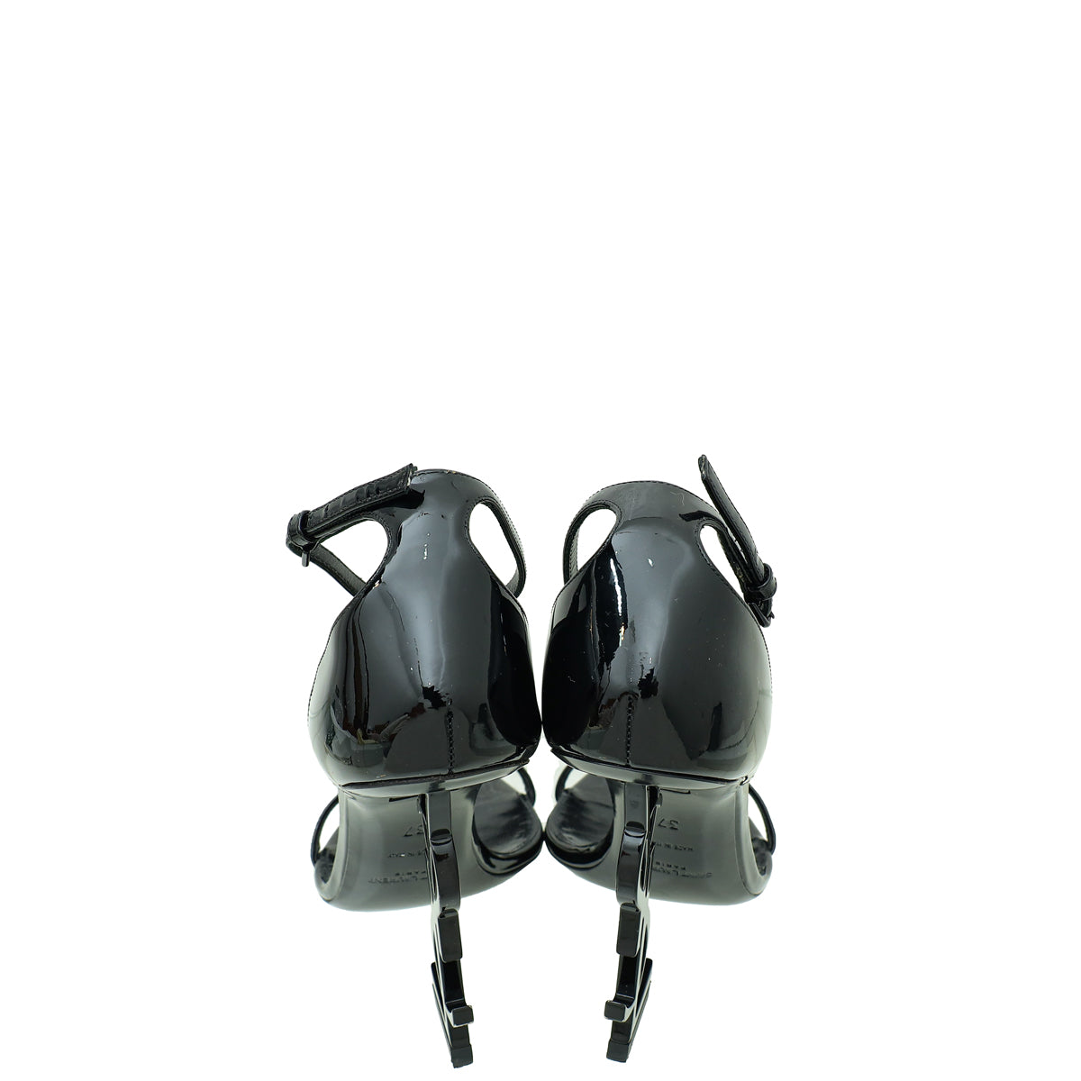 YSL Black Opyum Sandal 37