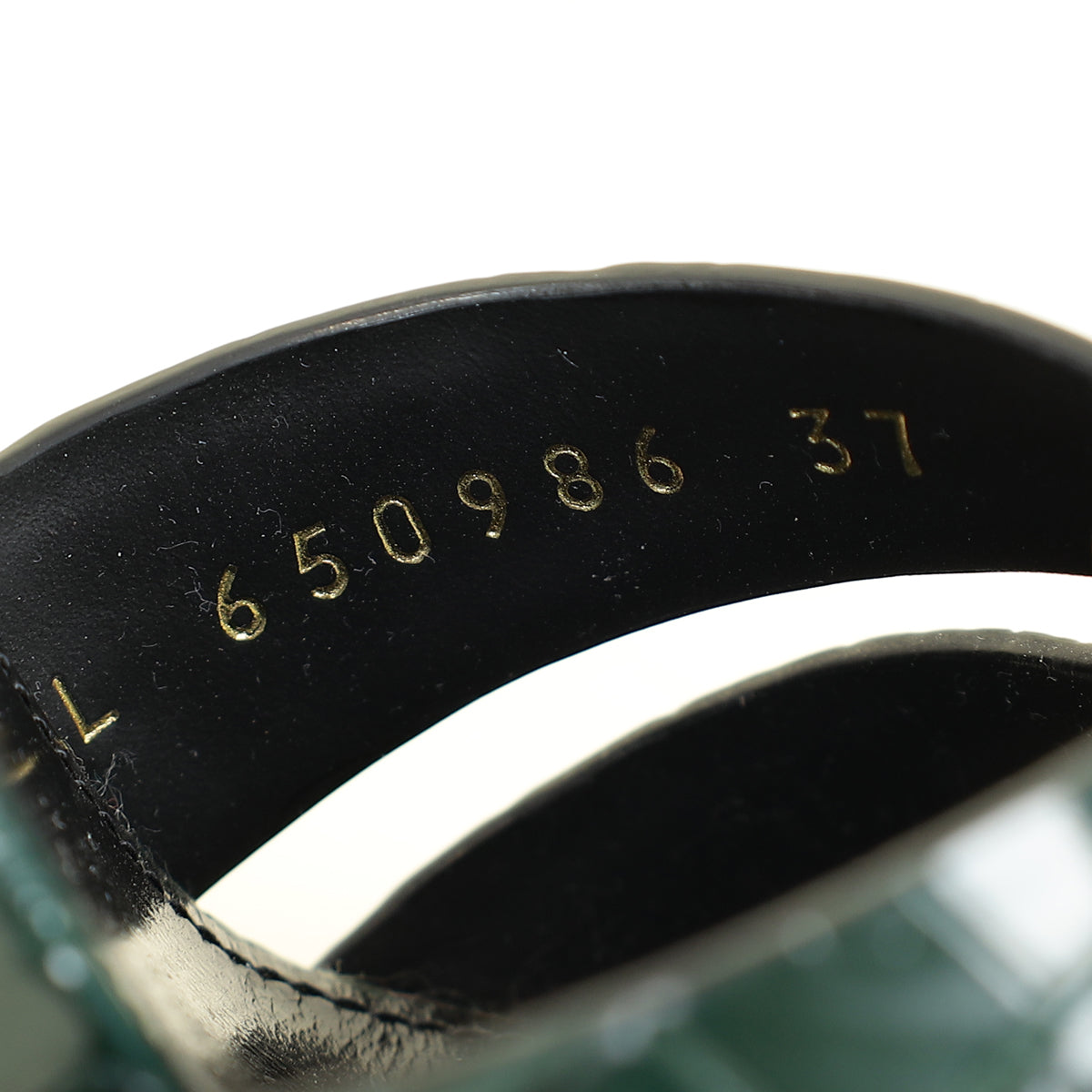 YSL Emerald Green Tribute Croco Embossed Heeled Mules 37