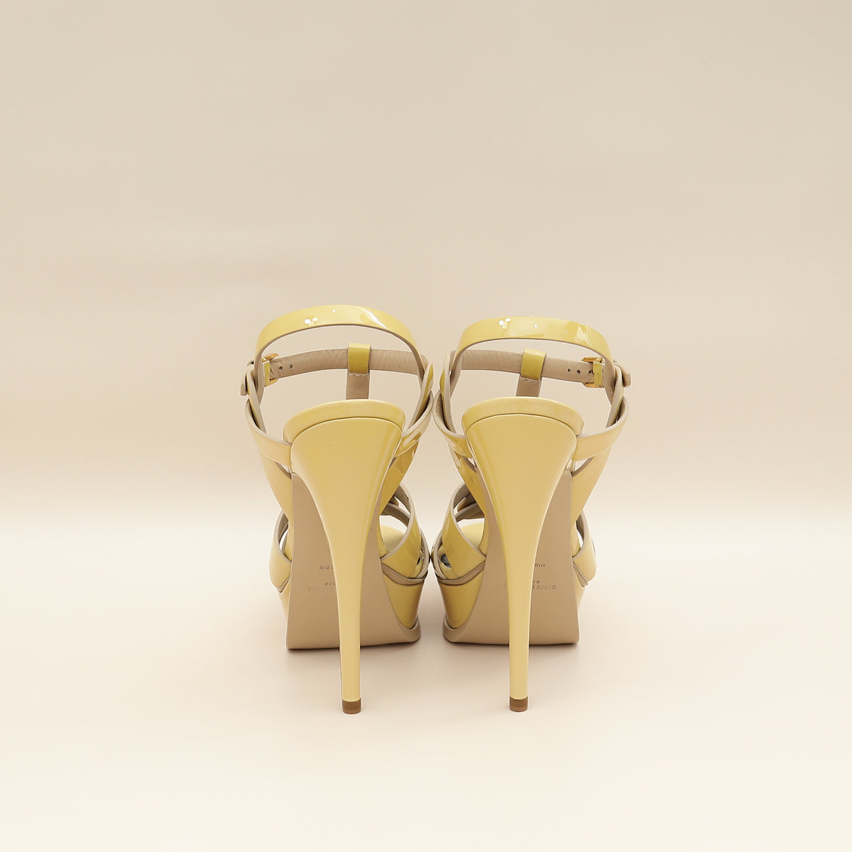YSL Beige Tribute Sandals 38-YSL-THE CLOSET