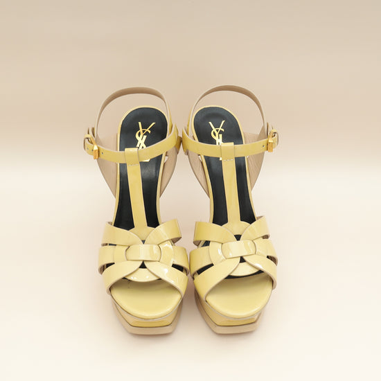 YSL Beige Tribute Sandals 38-YSL-THE CLOSET