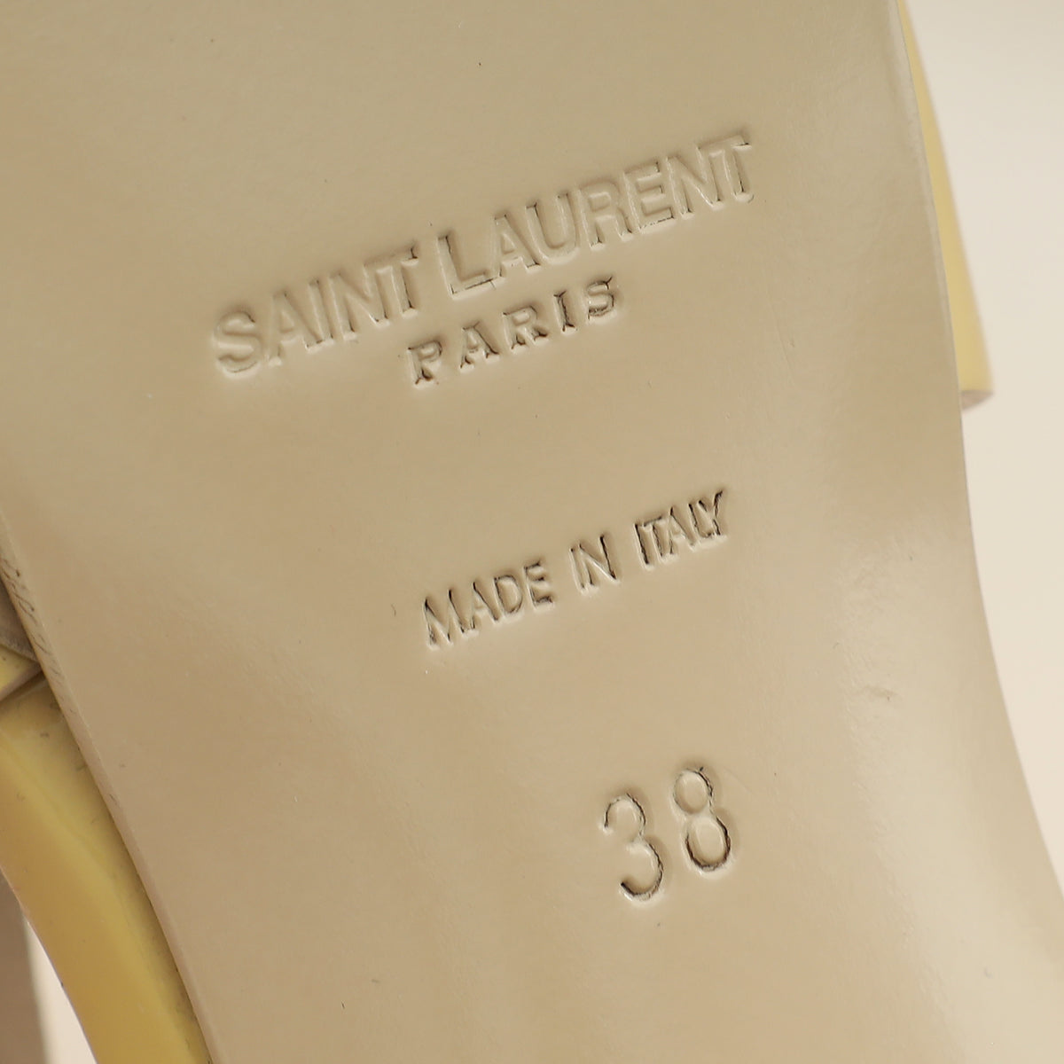 YSL Beige Tribute Sandals 38-YSL-THE CLOSET