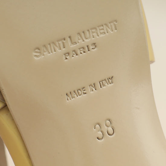 YSL Beige Tribute Sandals 38-YSL-THE CLOSET
