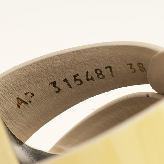 YSL Beige Tribute Sandals 38-YSL-THE CLOSET