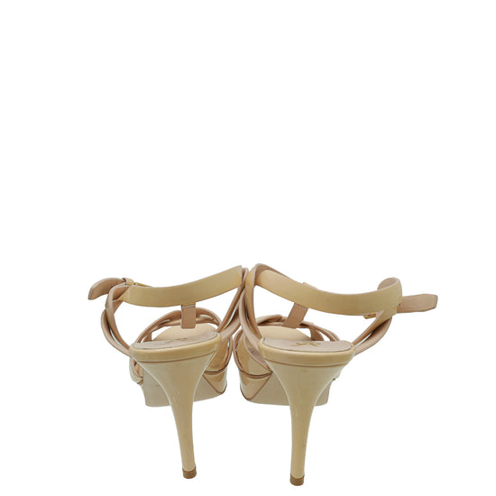 YSL Light Beige Tribute Sandal 39