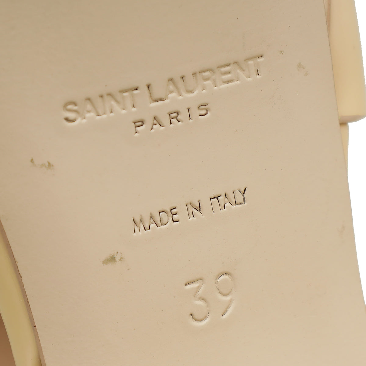 YSL Light Beige Tribute Sandal 39