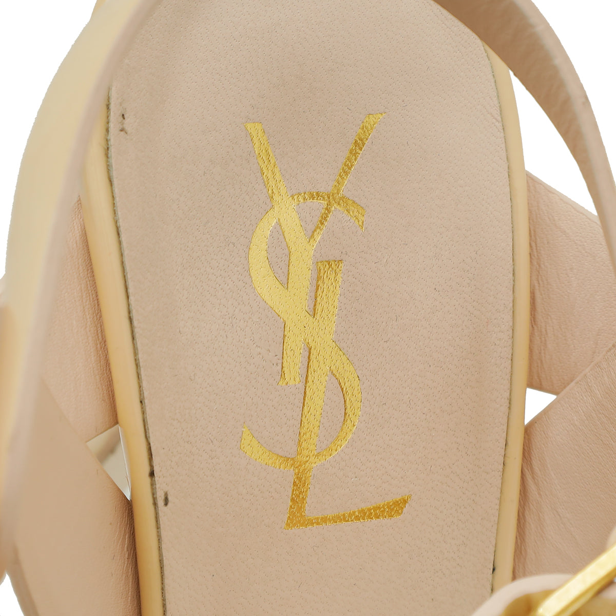 YSL Light Beige Tribute Sandal 39