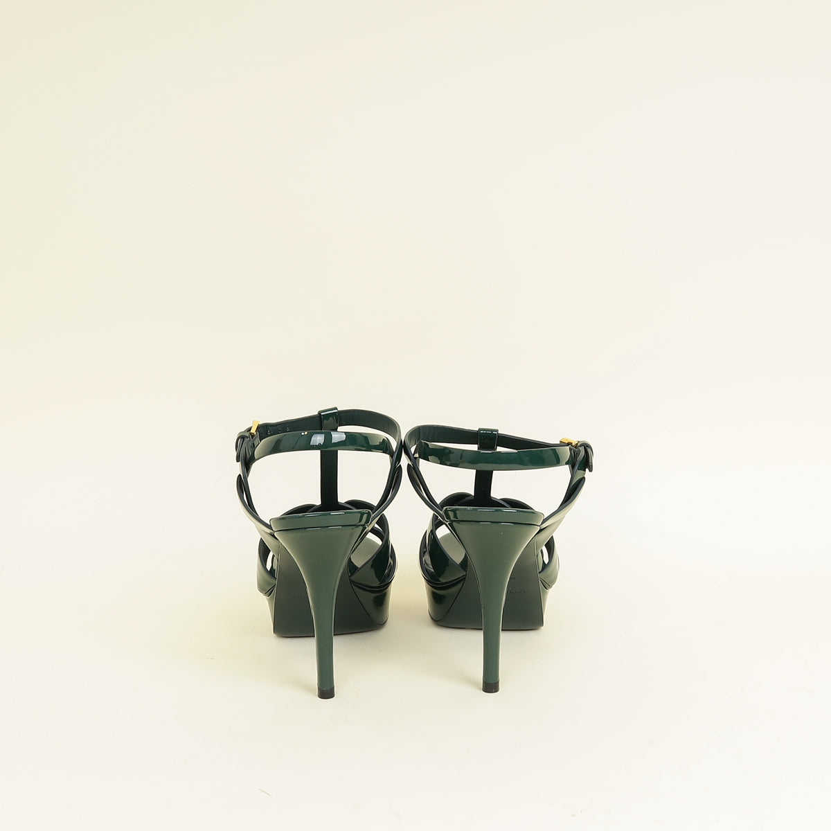YSL Forest Green Tribute Sandal 39