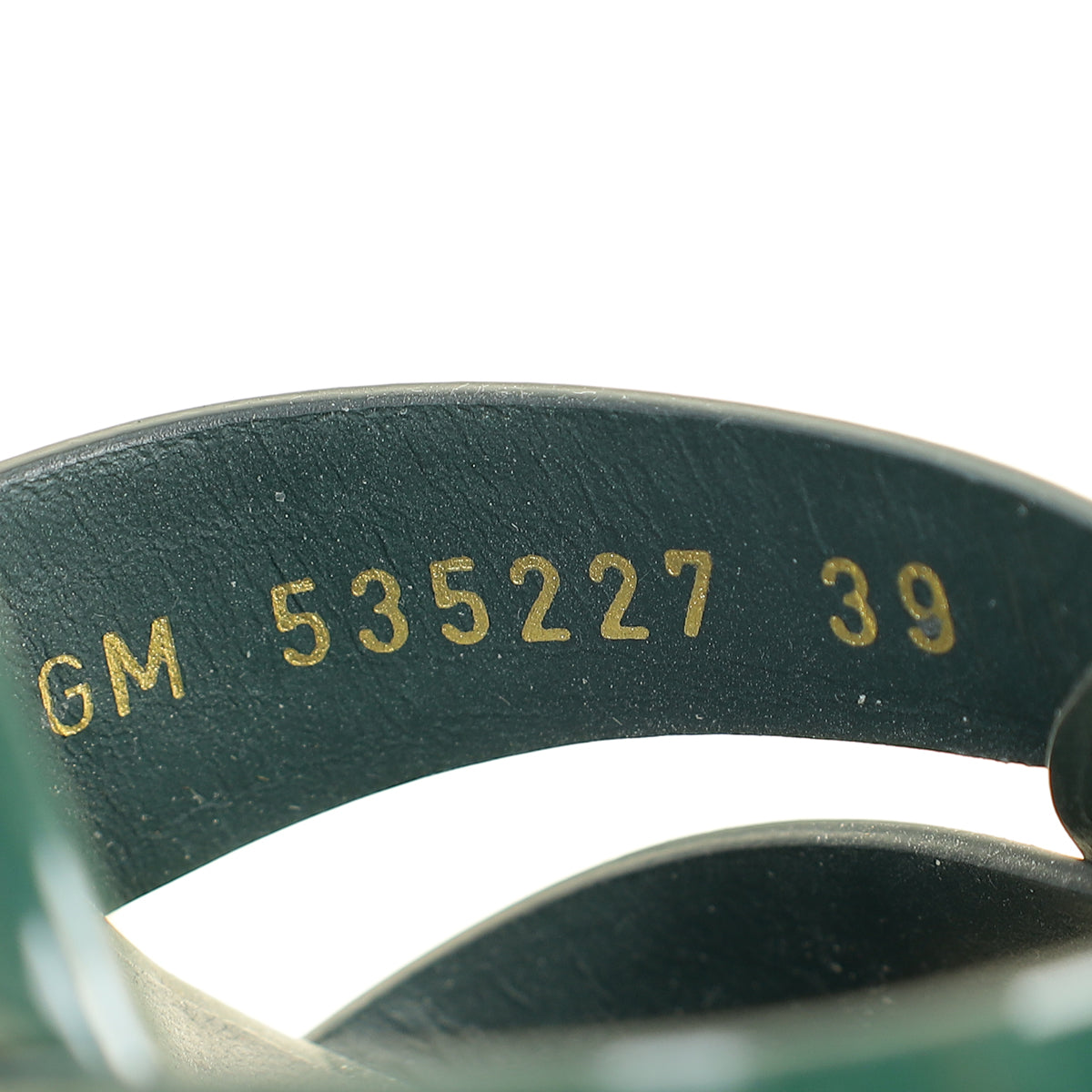 YSL Forest Green Tribute Sandal 39