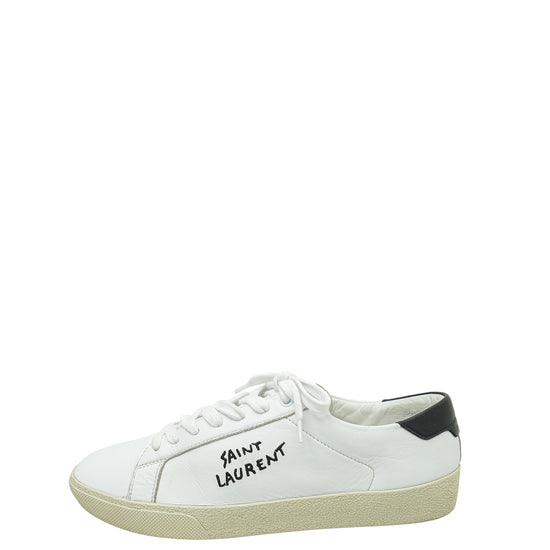 YSL White Court Classic Sneaker 41