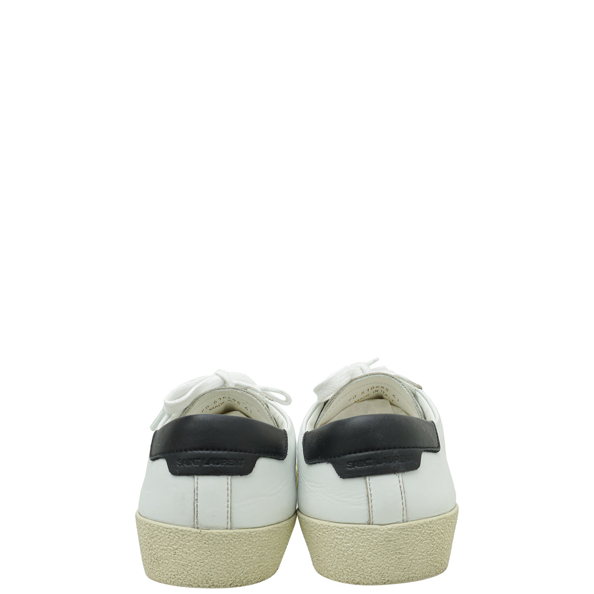 YSL White Court Classic Sneaker 41