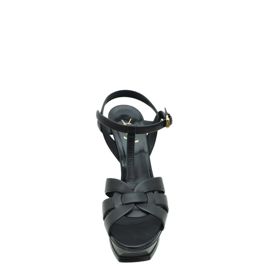 YSL Black Tribute Sandal 40