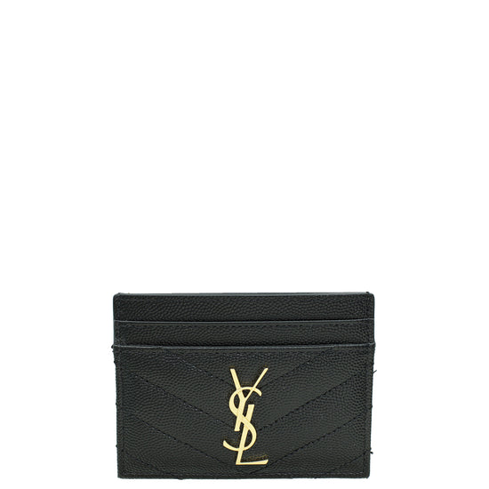 YSL Monogram Chevron Card Holder