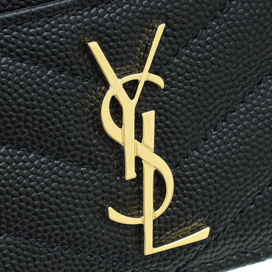 YSL Monogram Chevron Card Holder