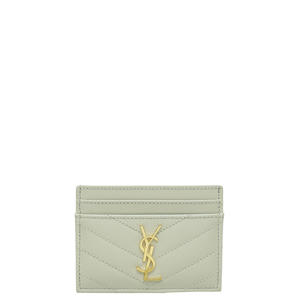 YSL Vintage Blanc Cassandre Matelasse Card Case-YSL-THE CLOSET