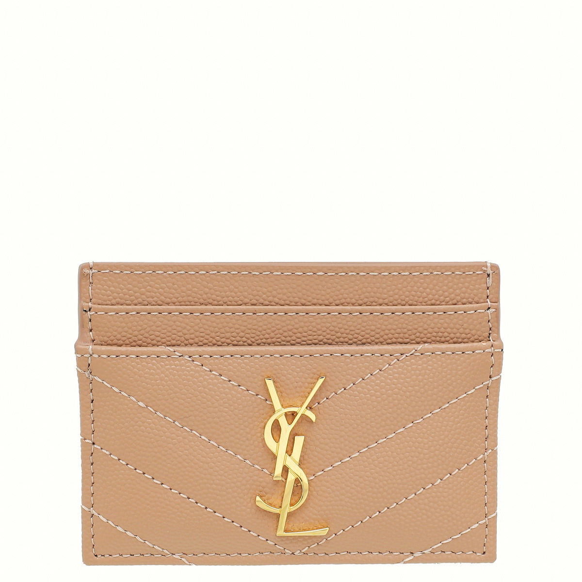 YSL Dust Rose Cassandre Matelasse Card Case-YSL-THE CLOSET