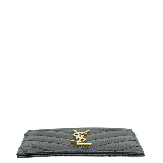 Load image into Gallery viewer, YSL Black Cassandre Matelasse Card Case
