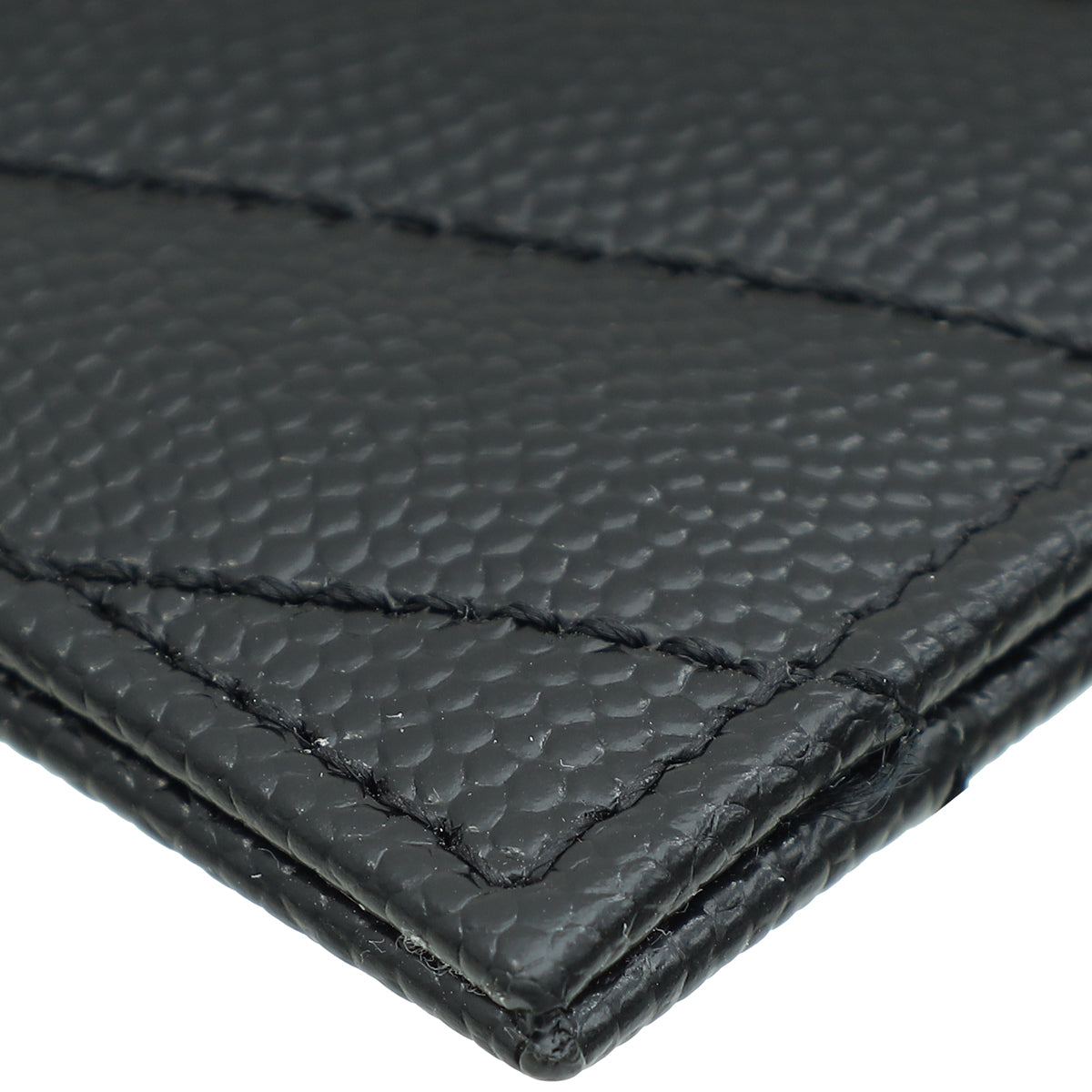 YSL Black Cassandre Matelasse Card Case