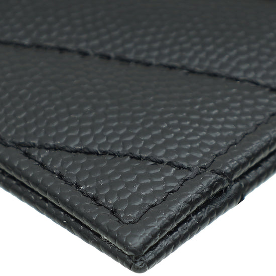Load image into Gallery viewer, YSL Black Cassandre Matelasse Card Case

